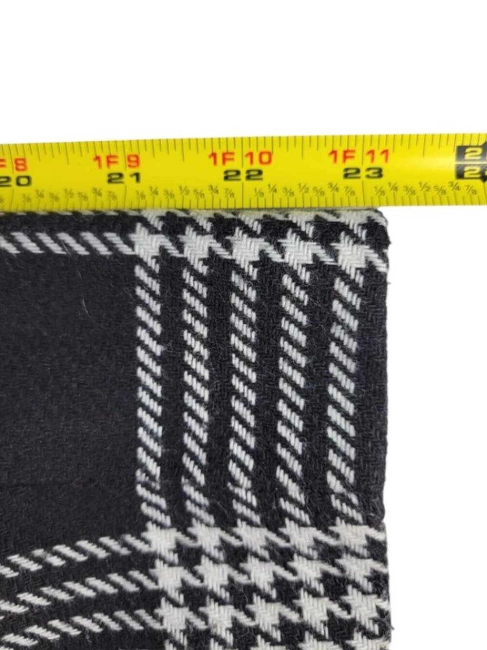 Le Suit Blazer Size 4 Black White Glen Plaid Check 3 Pockets Wool Blend Lined - Picture 10 of 11
